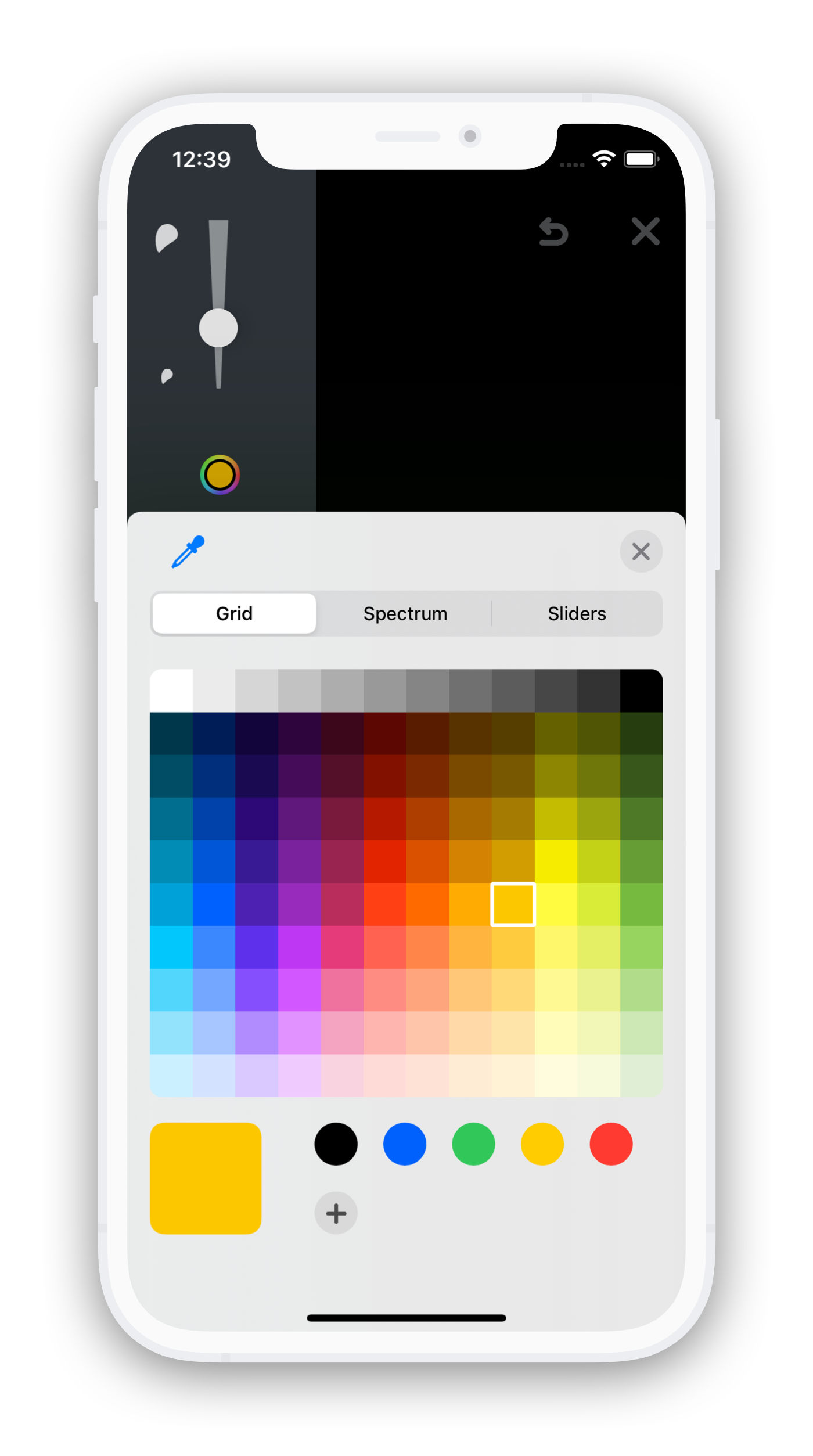 Jotr color picker screenshot